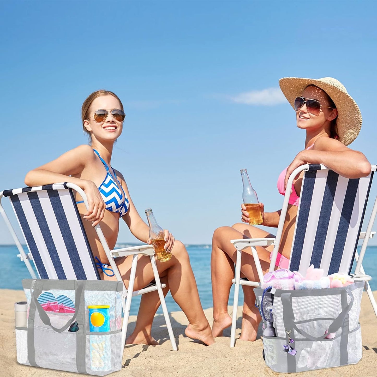 Camping Mesh Beach Waterproof Tote Bags