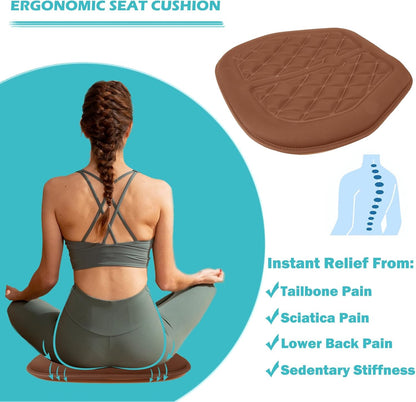 Car Comfort Memory Foam Driver Pain Relief Thick Seat Cushions