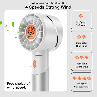 Car Handheld Fan Portable Turbo Powerful Personal Fan