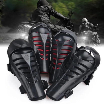 2pcs Motorcycle Racing Safety Protective Gear Wrist Knee Protector Knee Pads