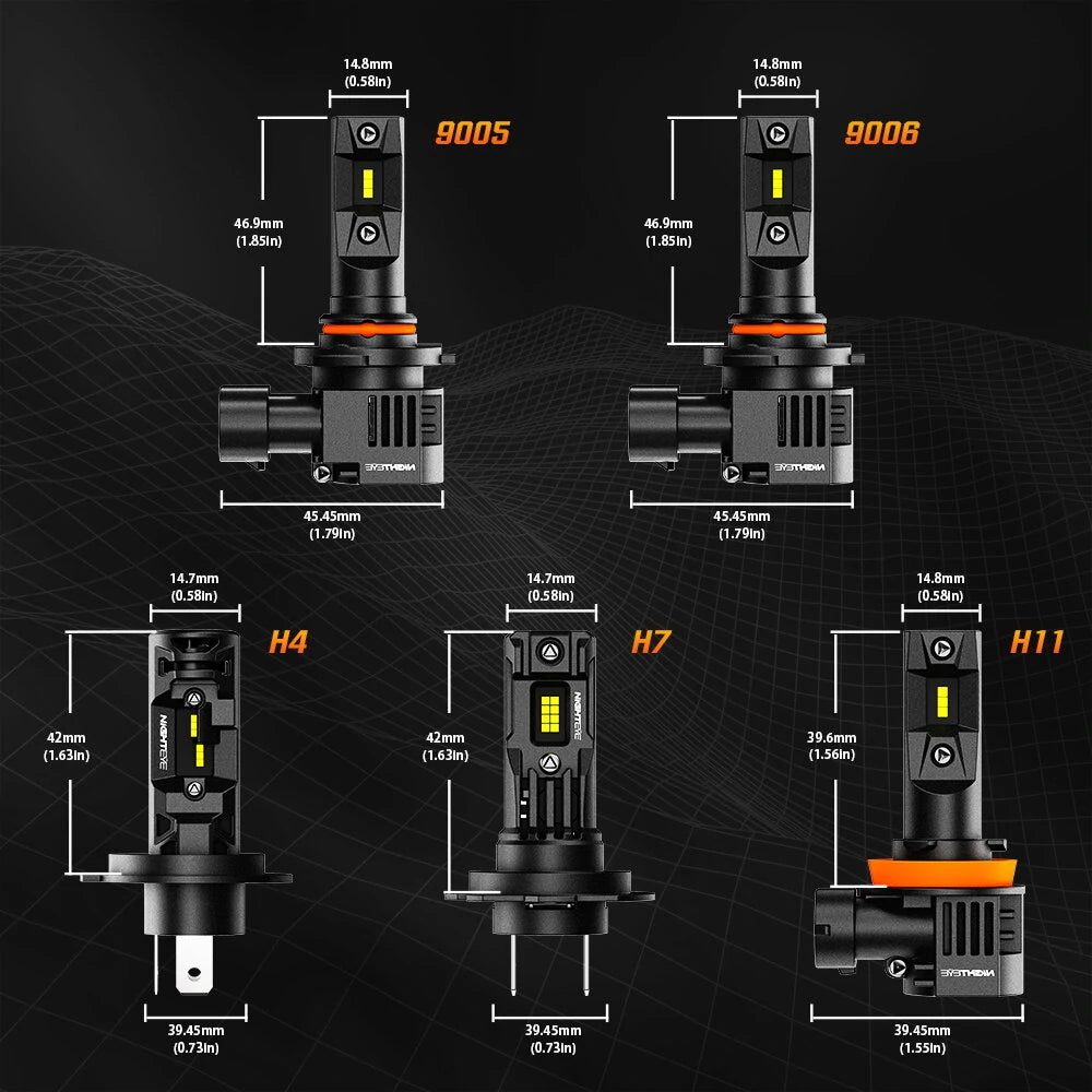 Auto Car Lighting A315-S10 6500K White LED Car Headlight Bulbs 2PCS