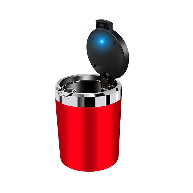 Portable Auto LED Ashtray Styling Smokeless Ash Tray Organizer For AUDI