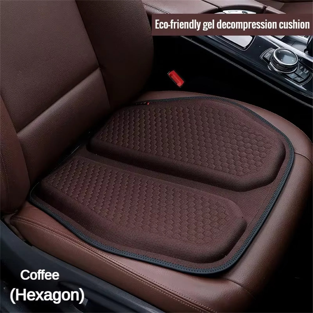 Car 3D Cooling Gel Seat Cushion Honeycomb Design Anti-Slip Breathable Cushion