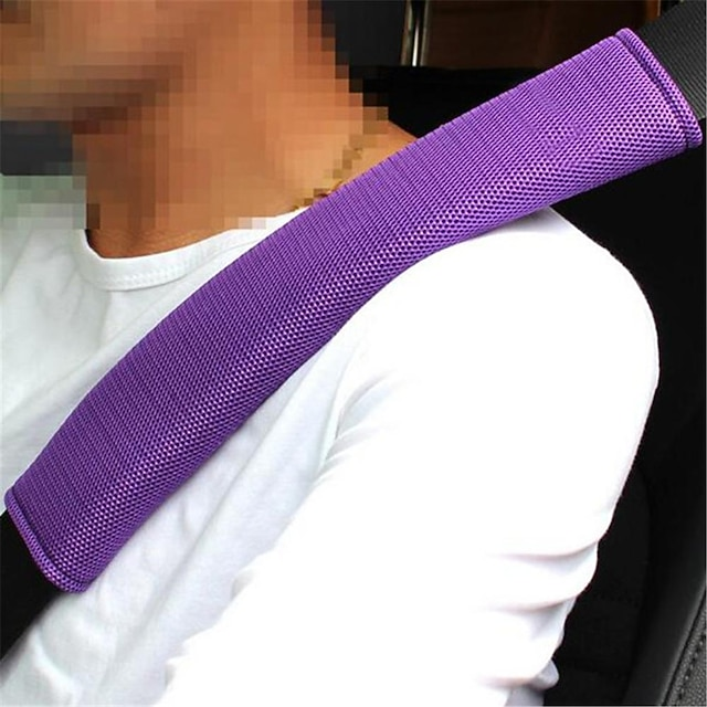 2Pcs Breathable Car Safety Belt Shoulder Pads Protective Strap Pad
