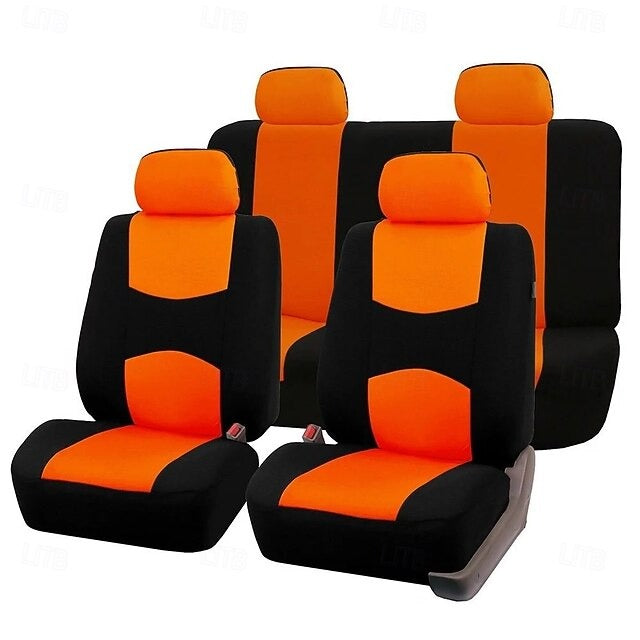 9 Pcs/set Universal Car Seat Covers Full Set Breathable Seat Protectors