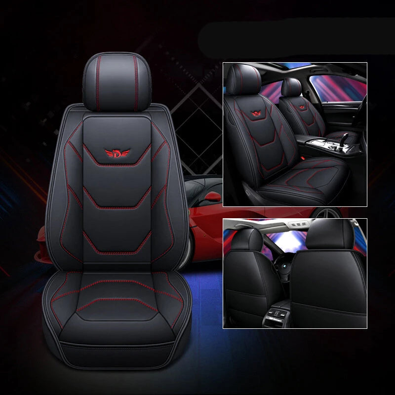 Car Universal Full Seat Mat Cover PU Leather Breathable Cushion Pad