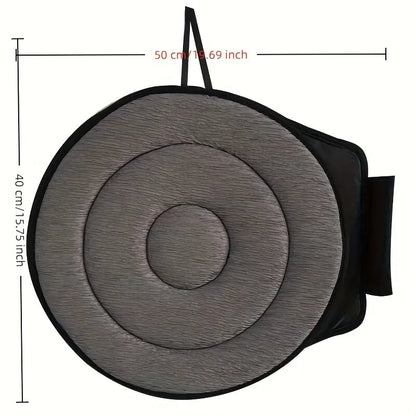 Car 360° Rotating Non-Slip Washable Round Seat Cushion