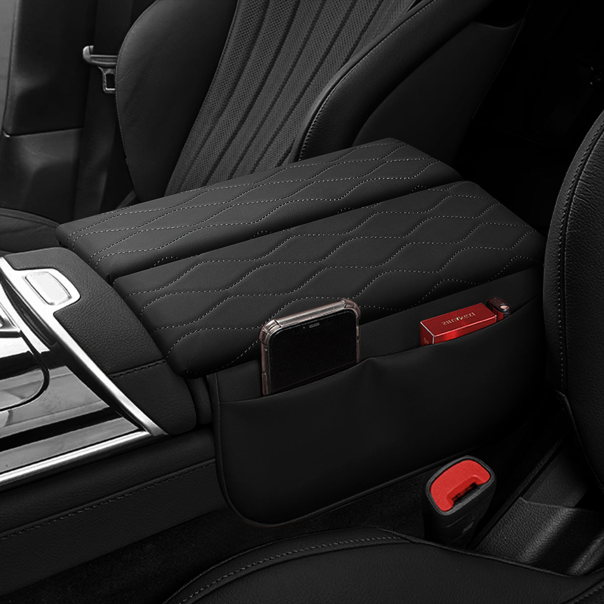 Car Center Console Armrest Box Cover Pad Organizer For Mercedes Benz