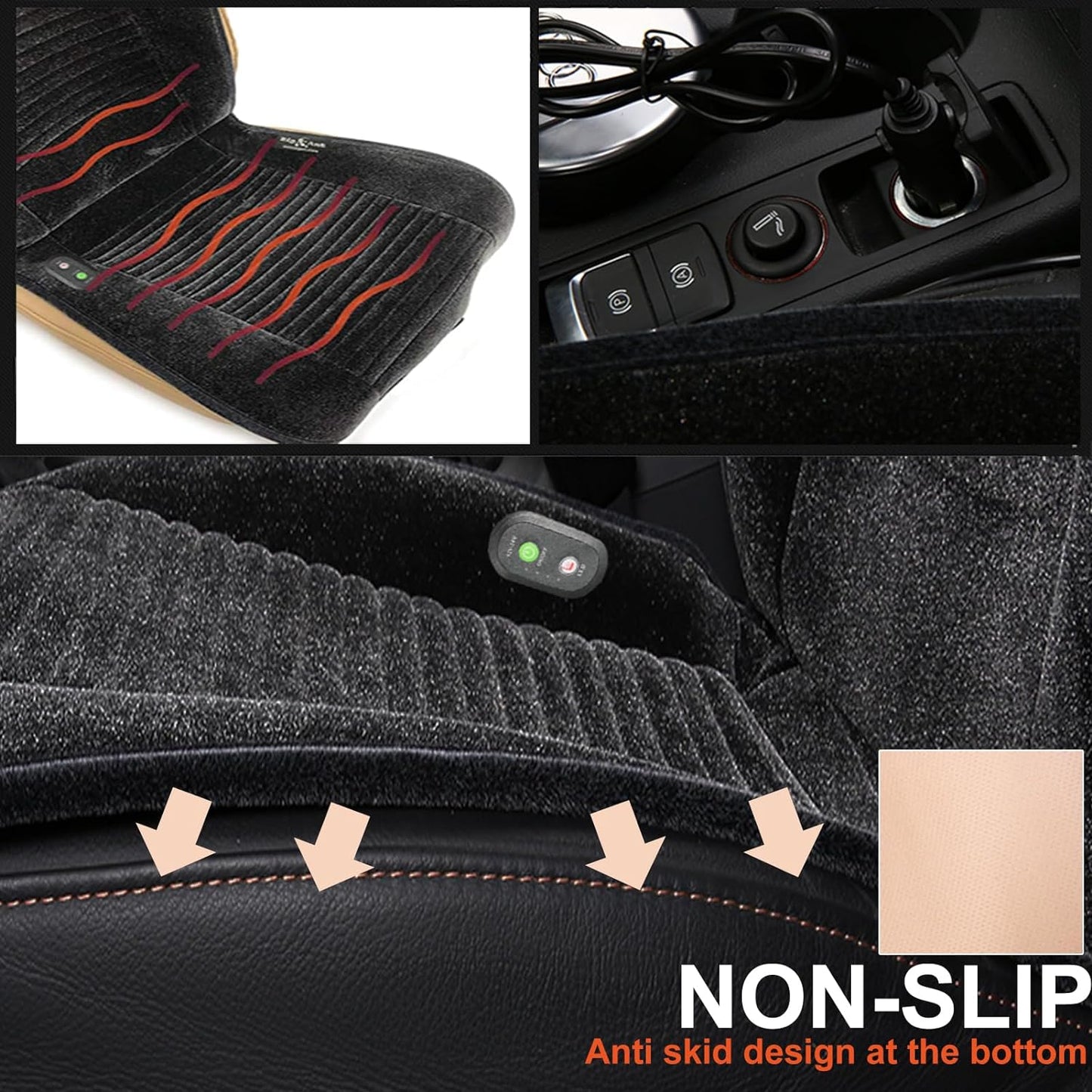 Car Luxury Protectors Universal Anti-Slip Seat Cushion Cover