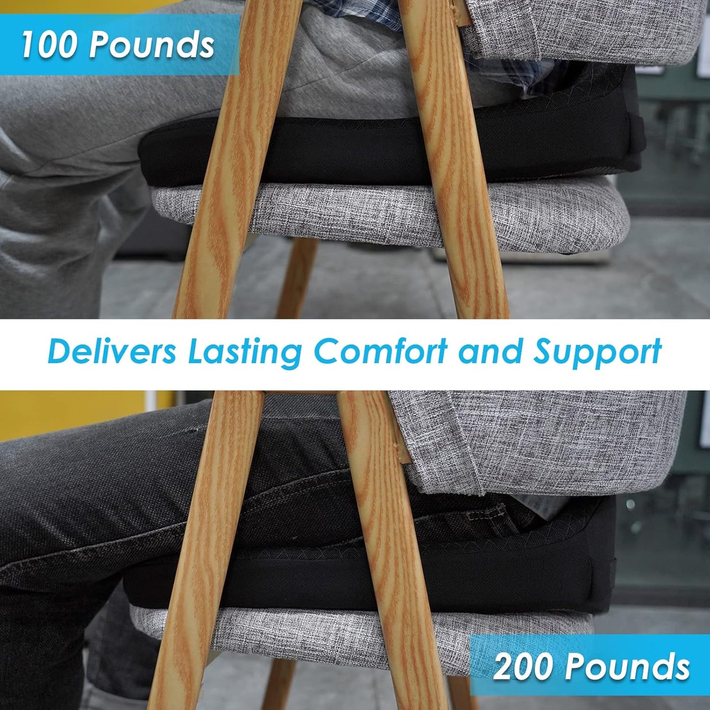Car Coccyx Pain Relief Anti-Slip Seat Cushion Pad