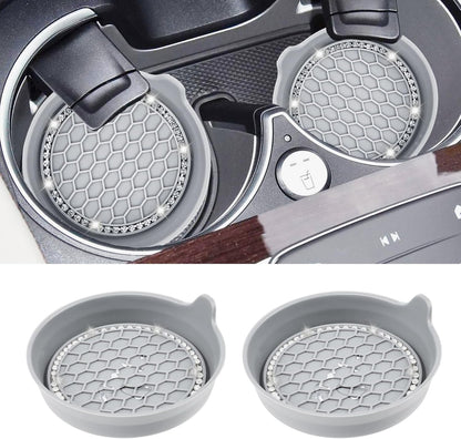 Car Cup Coaster Universal Non-Slip Bling Crystal Organzier