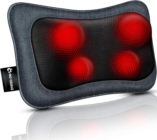 Car Back Massager with Heat, Shiatsu Back Neck Seat Cushion