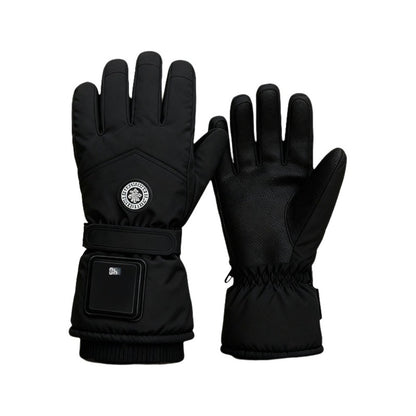Motorcycle Riding Electric Heated Gloves USB Hand Warmer Waterproof Digital Display Adjustment Warm Mittens