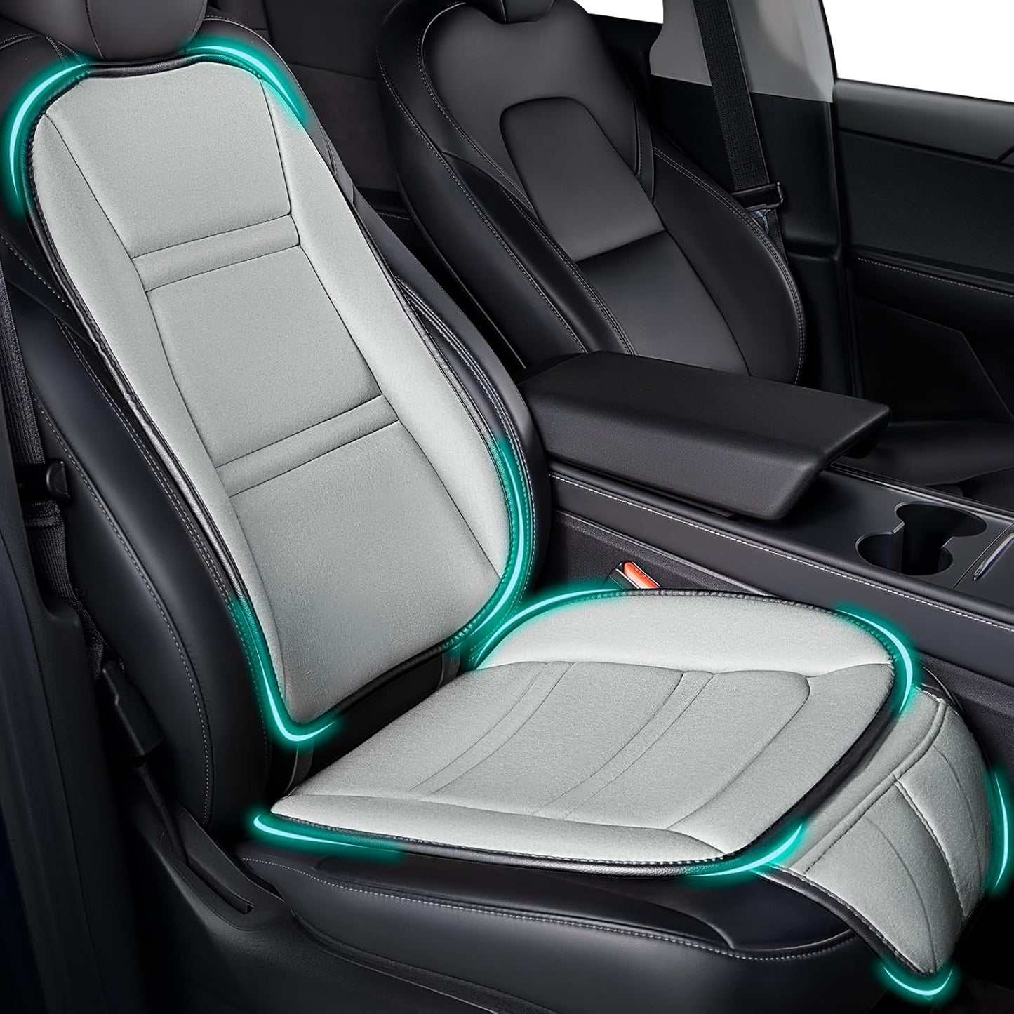 Car Memory Foam Back Support Adjustable Seat Cushion