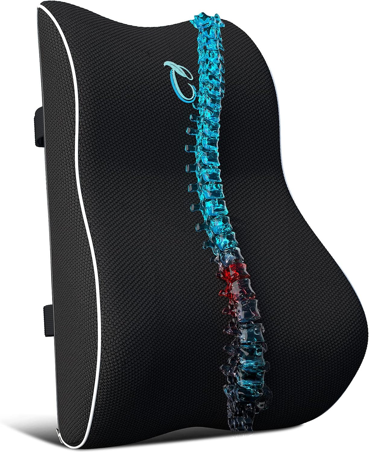 Car Chair Lumbar Support Pillow Memory Foam Seat Cushion