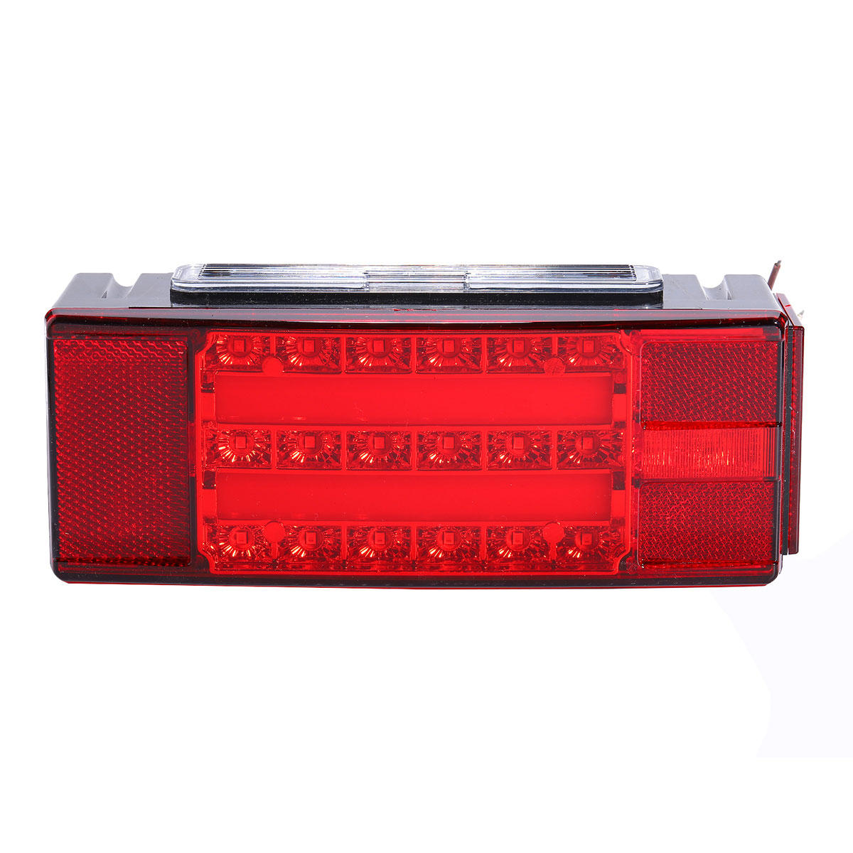 Car LED Rectangle Waterproof Stud Stop Brake Lamps Turn Tail Lights 2Pcs