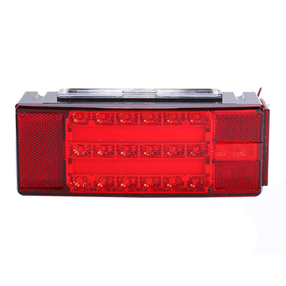 Car LED Rectangle Waterproof Stud Stop Brake Lamps Turn Tail Lights 2Pcs