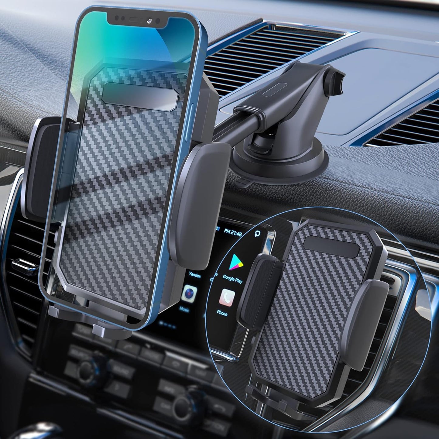 Car Diamond Freely Phone Holder Compatible with All Smartphones