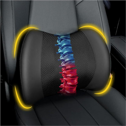 Car Back Lumbar Support Pillow Memory Foam Back Pain Relief