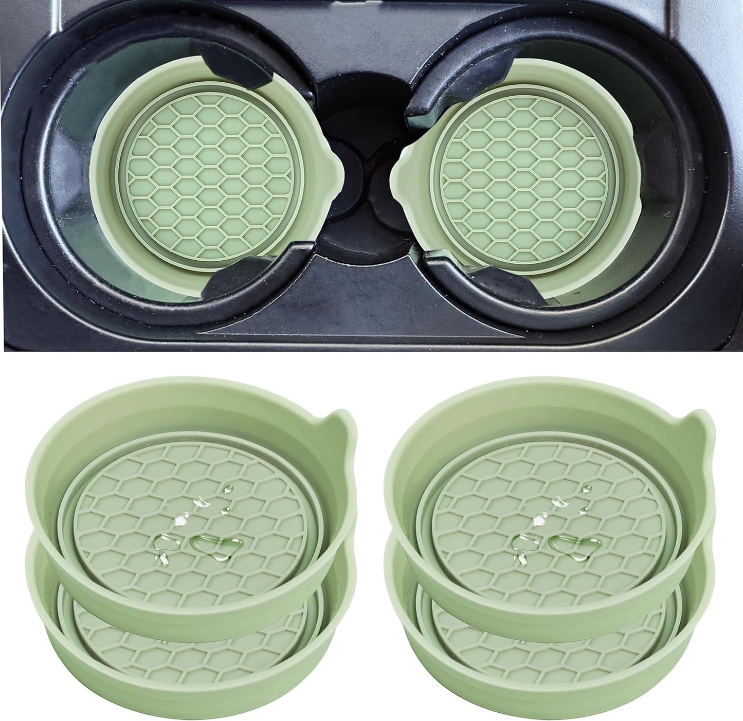 Car Cup Coaster Universal Non-Slip Bling Crystal Organzier