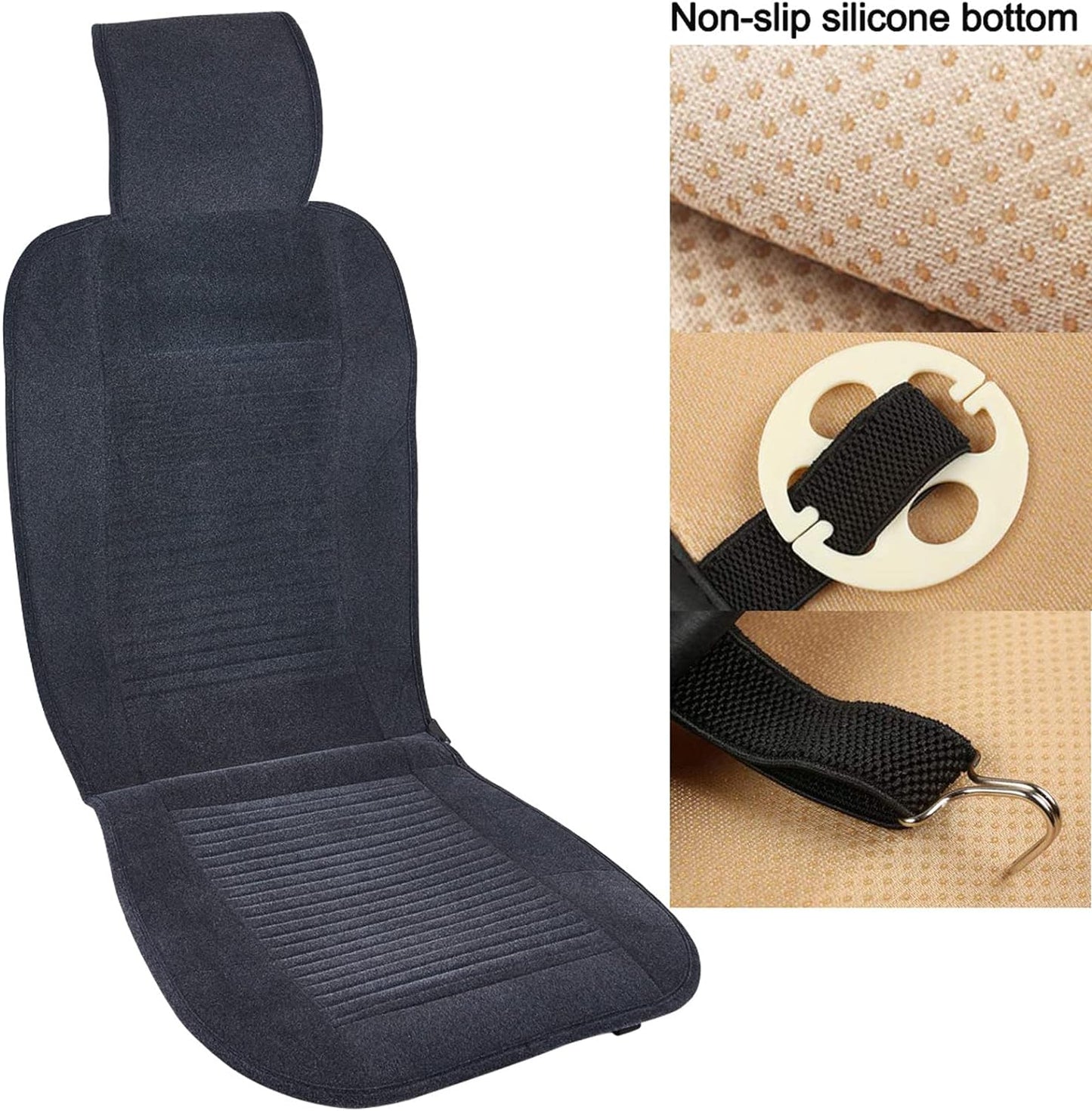 Car Front Seat Cushion Deluxe Velour Cover Protector