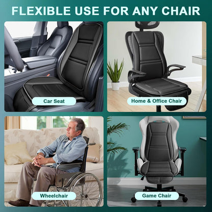 Car Memory Foam Back Support Adjustable Seat Cushion