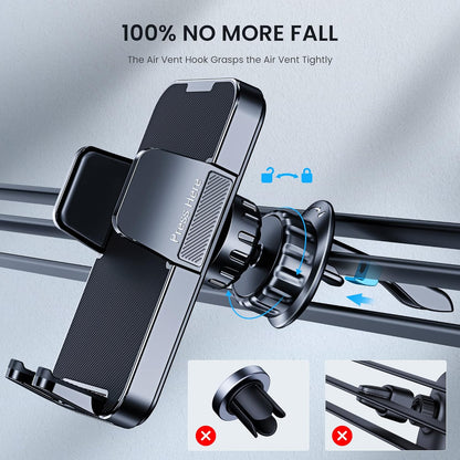 Car Phone Holder [Upgrade Clip Never Fall] Mount Automobile Mount