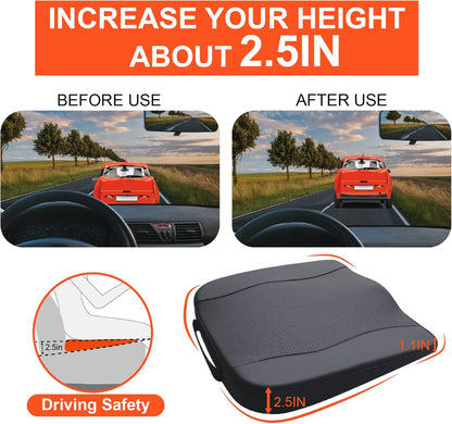 Car Comfort Memory Foam Breathable Mesh Seat Cushions
