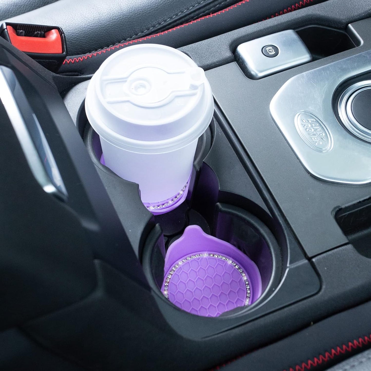Car Cup Coaster Universal Non-Slip Bling Crystal Organzier