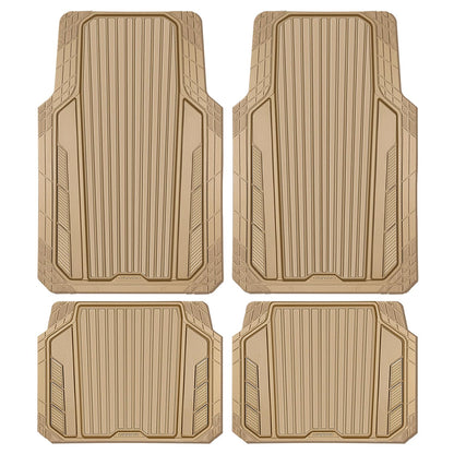 Car Heavy Duty Rubber Mats Metallic Aluminum Film Waterproof Universal Floor Mat
