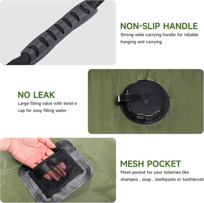 Solar Portable Shower Bag Solar Heating Camping Shower Bag