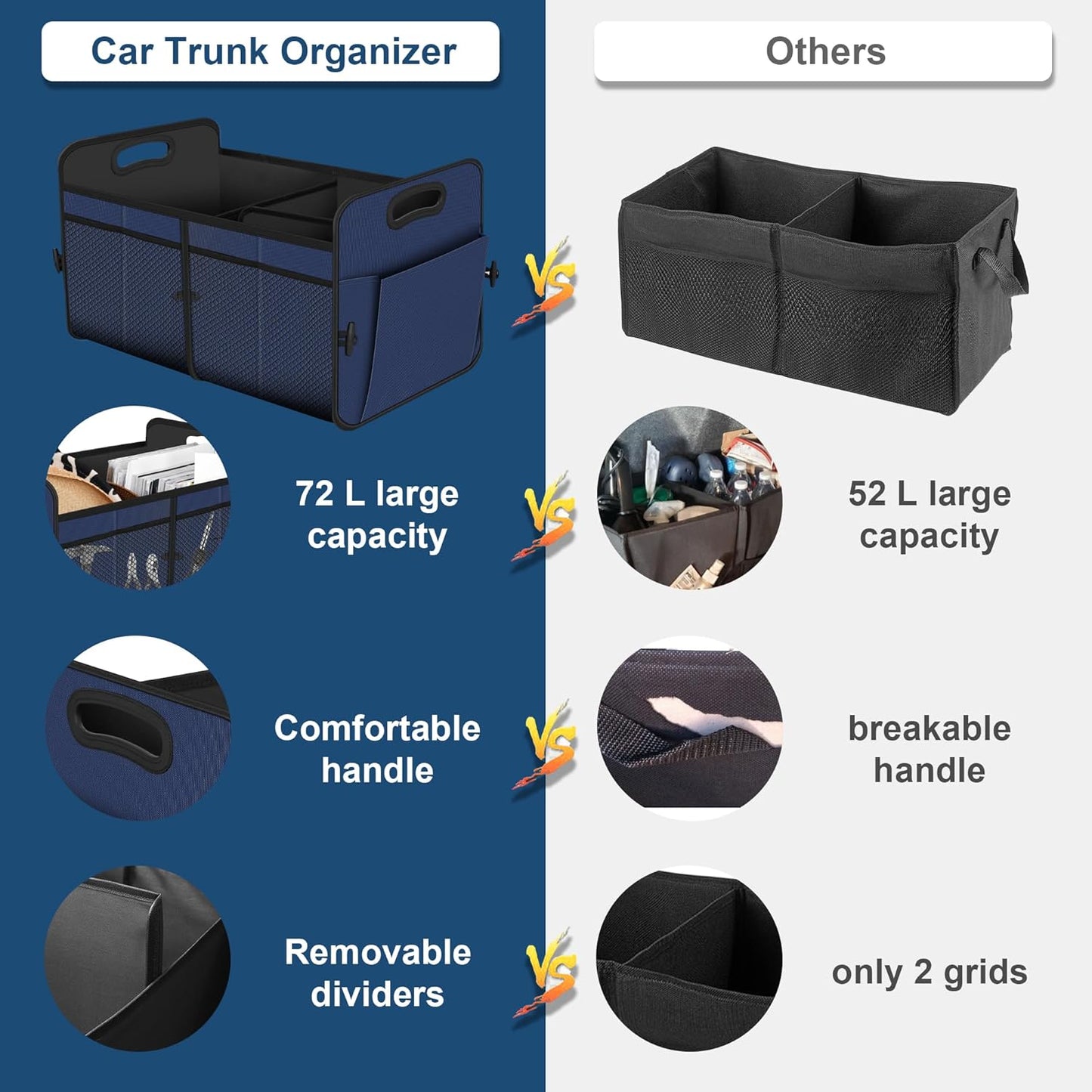 Car Trunk  Large Capacity Storage Organizer