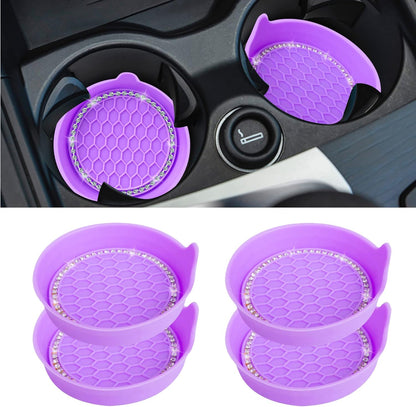 Car Cup Coaster Universal Non-Slip Bling Crystal Organzier