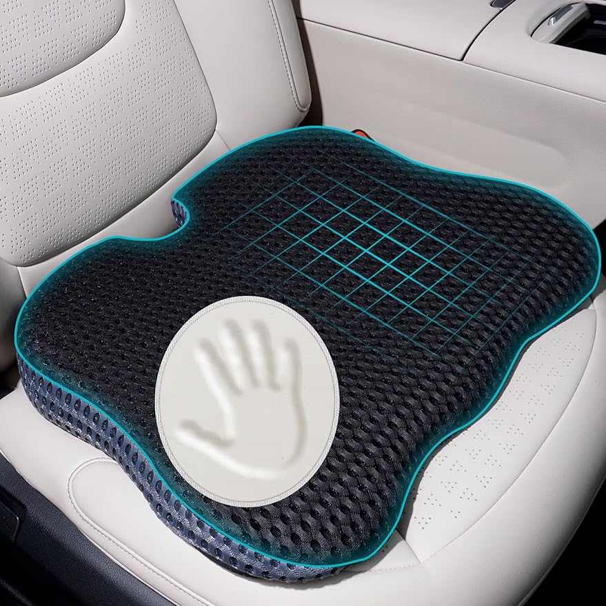 Car Seat Cushion Pad Memory Foam Heightening Wedge