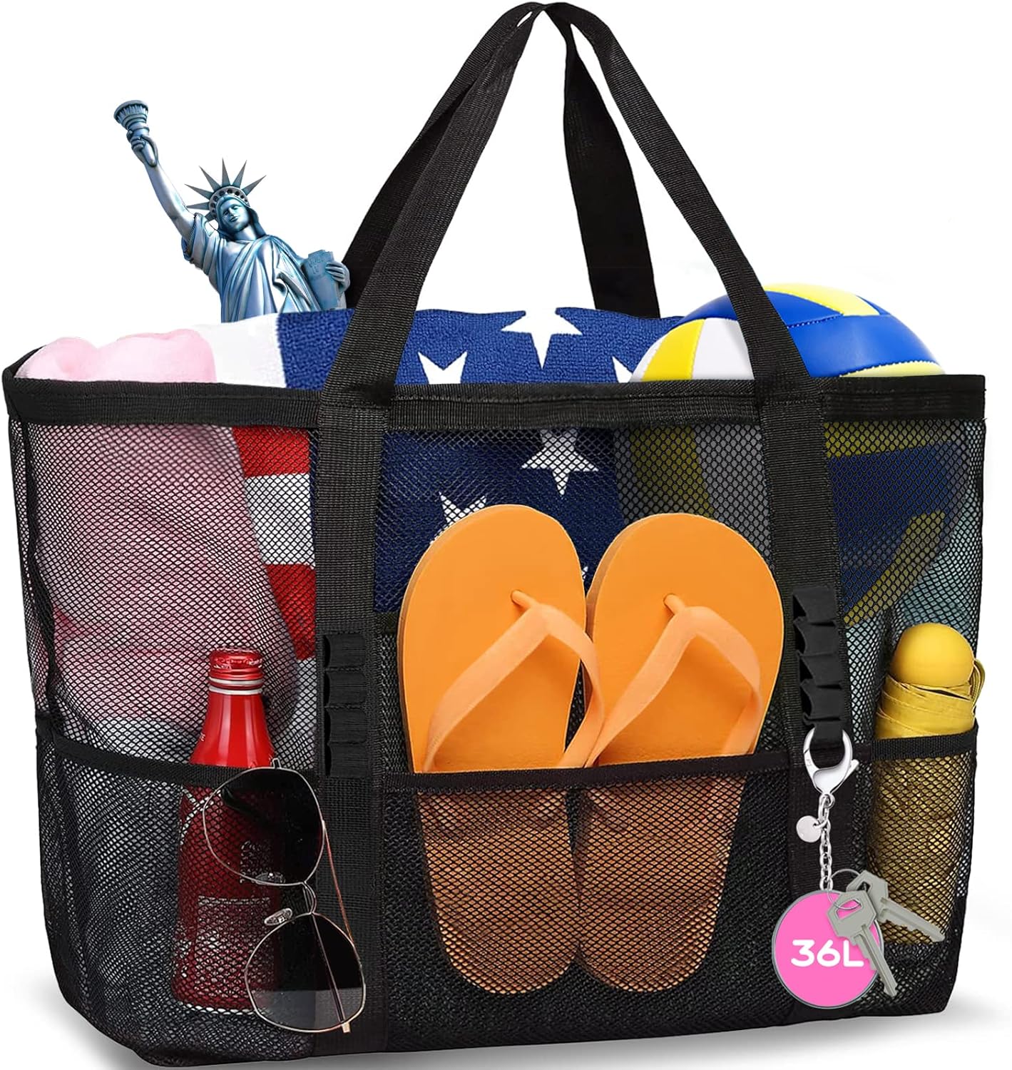 Camping Mesh Beach Waterproof Tote Bags