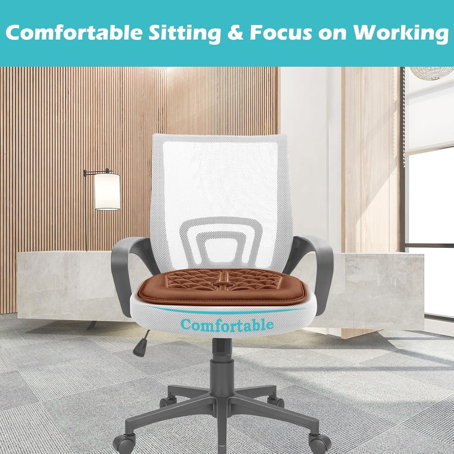 Car Comfort Memory Foam Driver Pain Relief Thick Seat Cushions