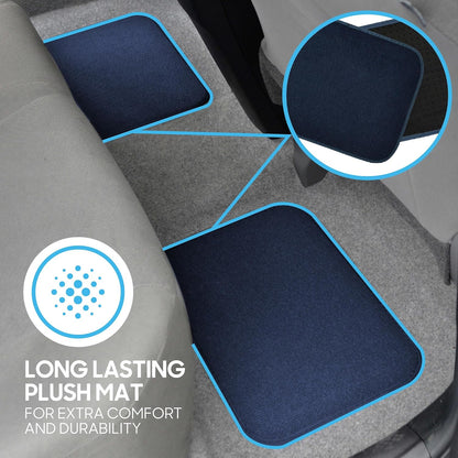 4 Packs Car SUVs Trucks Universal Premium  Full Set Interior Carpet Floor Mats