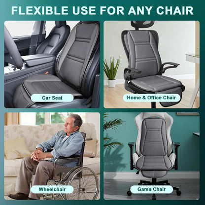 Car Memory Foam Back Support Adjustable Seat Cushion