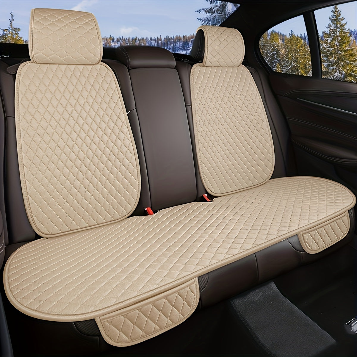 Car All-Season Non-Slip Linen Seat Covers - 3/5/11pcs
