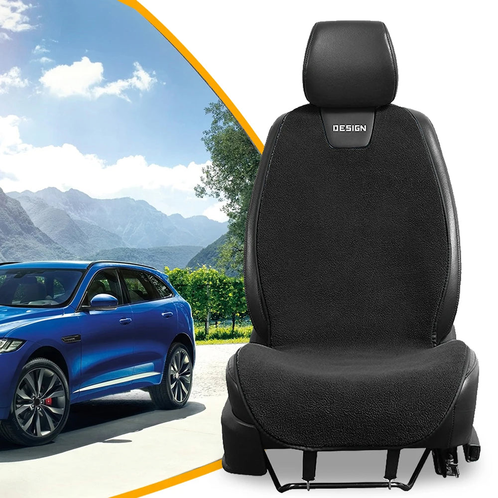 12V Winter Car Heating Cushion Electric Plush Warm Mat Pad 3-Level Adjustable Winter Seat Cushion