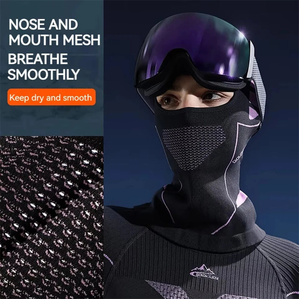 Winter Skiing Motorcycle Warm Headwear Neck Face Protector Breathable Mask