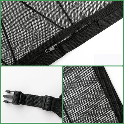 88X66CM Car Ceiling Roof Interior Cargo Zipper Universal Storage Bag Organizer