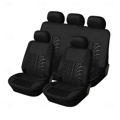 9 Pcs/set Universal Car Seat Full Set Track Design Breathable Seat Protectors