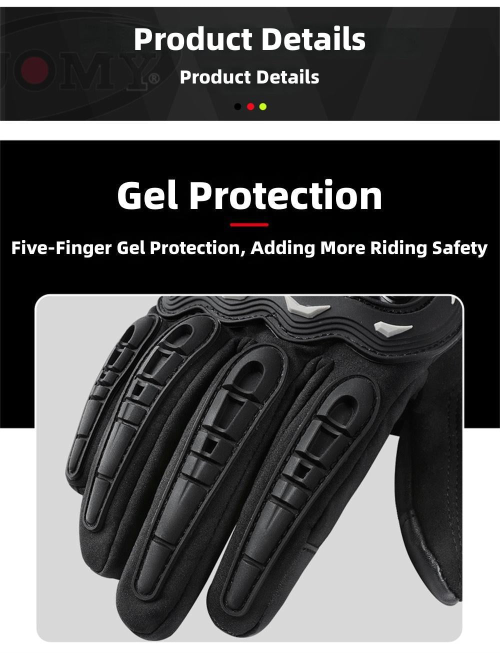 Motorcycle Skiing Winter Riding Warm Shockproof Slip-Resistant Gloves