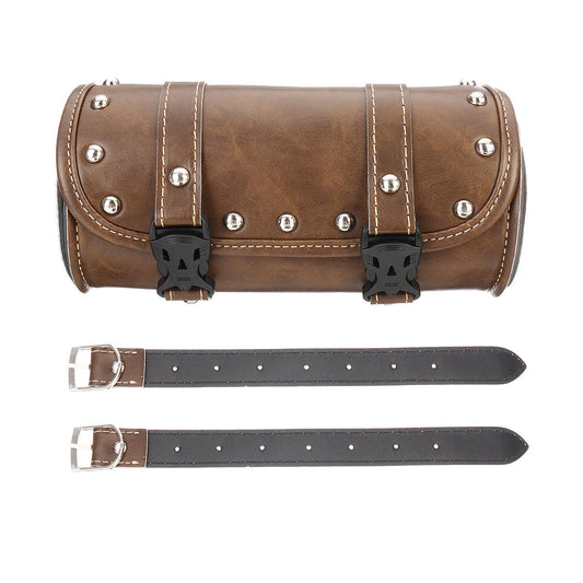 Motorcycle Leather Front Fork Tool Bag for Harley/Softail/Sportster/Dyna Organizer