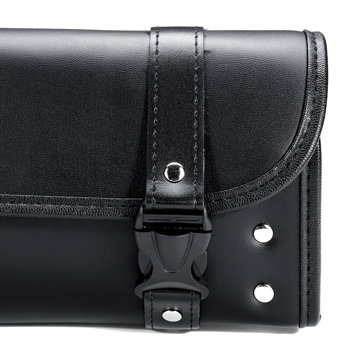 Universal Motorcycle Front PU Leather Fork Saddlebags Pouch Luggage Storage