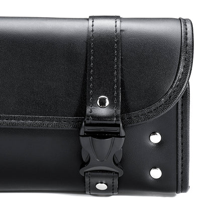 Universal Motorcycle Front PU Leather Fork Saddlebags Pouch Luggage Storage