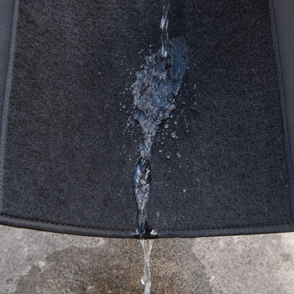 Car Waterproof Universal Floor Mats Faux Leather Anti-Slip Nibbs Driver Heel Pad 4 Packs
