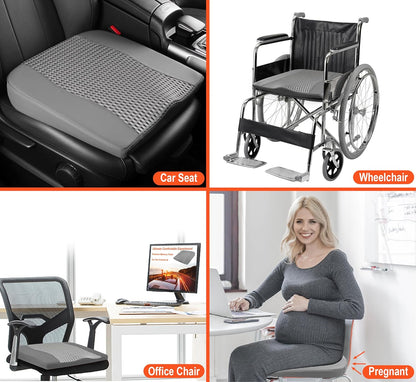 Car Comfort Memory Foam Pain Relief Driver Seat Cushion for Auto Office Wheelchair