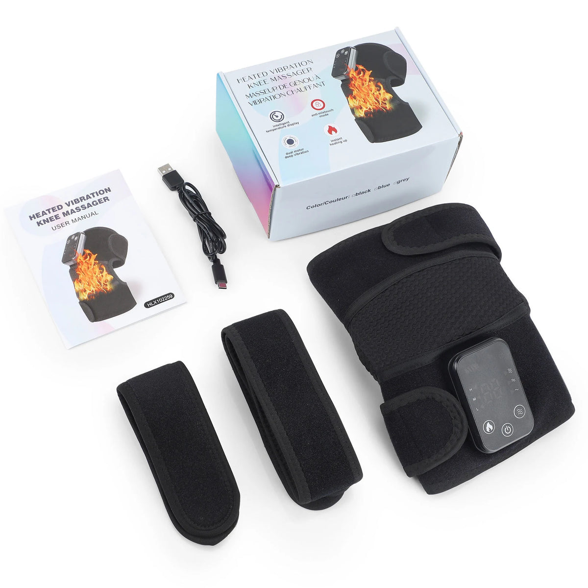 3 IN 1 Vibration Button Controller Heating Vibration Knee Pad Intelligent Massage Moxibustion Instrument